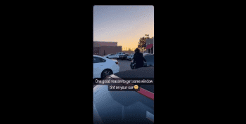Female Carjacker Caught Breaking Car Windows With Her Fist