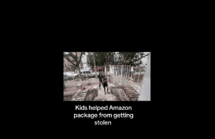 Kids Helped Amazon Package From Getting Stolen After Somebody Ran Up And Snatched It