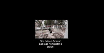 Kids Helped Amazon Package From Getting Stolen After Somebody Ran Up And Snatched It