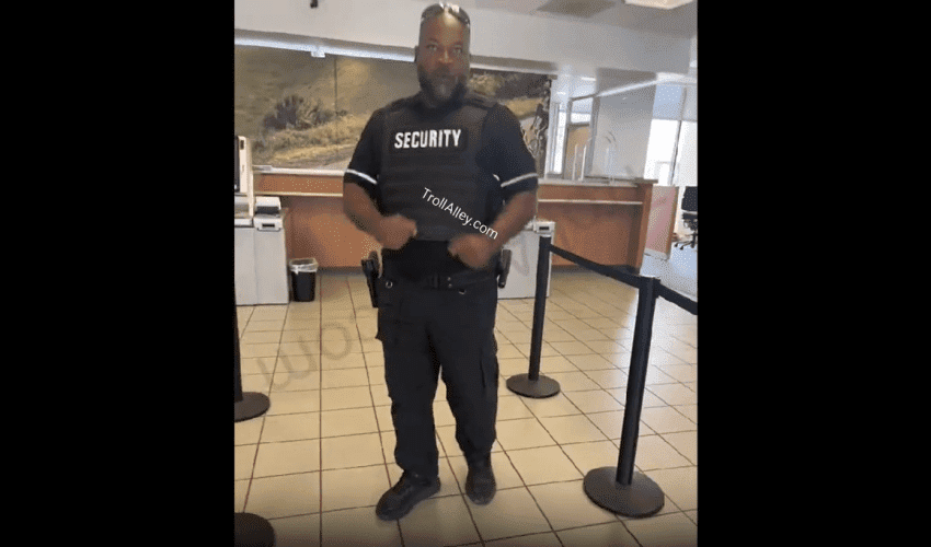 Bro Thought He Was Tough And Then Took Off Running When This Security Guard Got Serious