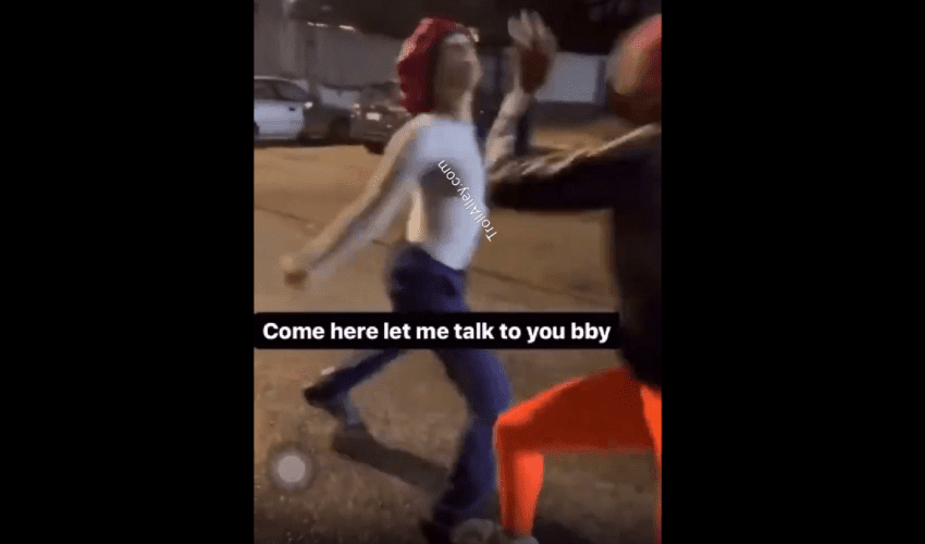 Girl Gets Caught With A Vicious Uppercut During A Fade