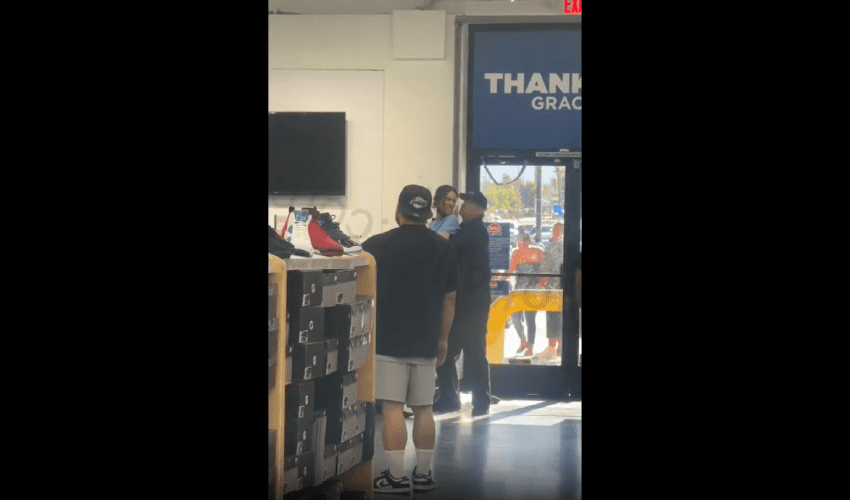 I Dont Care About This Job: Security Guard Forcibly Puts Guy Out Store After He Go Tired Of Him Coming In Stealing