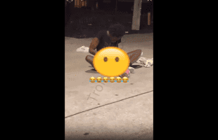 No Care In The World: Woman Caught Playing With Her Box Outside In Atlanta