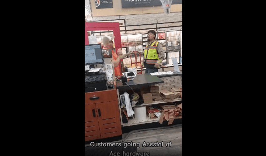 Customer Randomly Attacks Another Customer At The Ace Hardware Store For Parking In A Handicap Spot