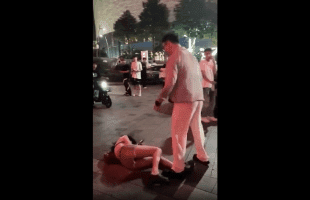 Heartless Asian Guy Kicks His Girlfriend In The Face While She Was Down For Cheating With A American Guy