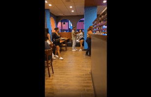 Girl Goes Insane On Her Boyfriend In Restaurant After She Caught Him With His Sidechick