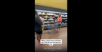 Mother Checks A White Guy After He Tried To Make Her Underage Daughter Move Out The Way At Walmart