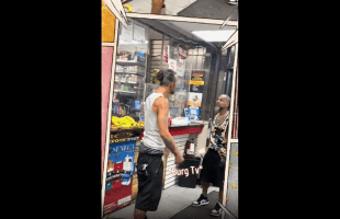 Dude Runs Behind The Store Counter After Hitting A Black Man And Then Calls Police After Getting Wacked In The Mouth