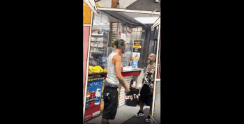 Dude Runs Behind The Store Counter After Hitting A Black Man And Then Calls Police After Getting Wacked In The Mouth