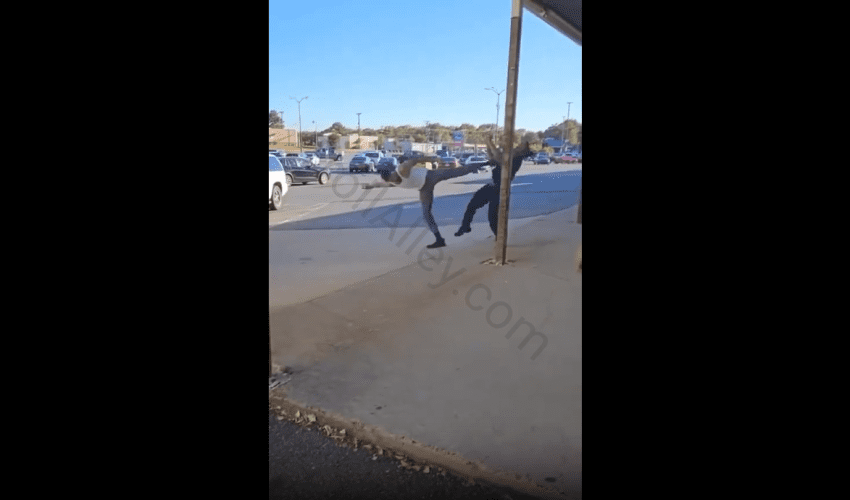 Dude Gets Left Face Down Azz Up During A Fade With A Guy He Wouldn’t Stop Harassing