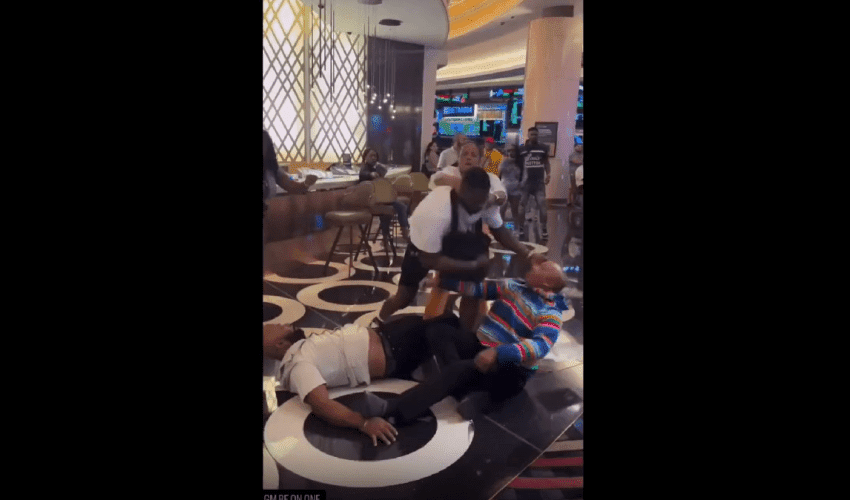 Security Was Scared: Dude Put 2 Uncles To Sleep After They Tried To Jump Him At MGM Casino.