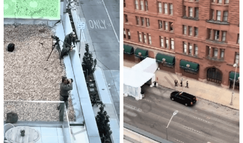 Snipers On The Roof: Man Was Shocked After He Seen That Donald Trump Lived Across The Street From Him And How He Enters His Home