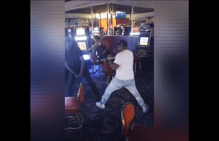 OG Was Not Playing: OG Takes On A Young Guy That Tried To Steal His Money At His Slot Machine