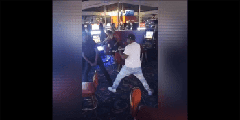 OG Was Not Playing: OG Takes On A Young Guy That Tried To Steal His Money At His Slot Machine