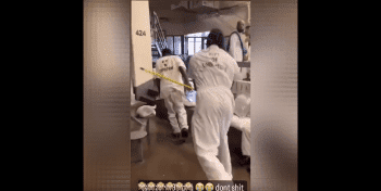 Man Gets Beaten With A Broom By A Inmate After He Took A Shii In The Prison Shower