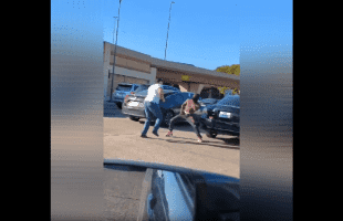 Dude Gets Blended Up In Traffic After He Jumped Out His Car On A Street Guy During Road Rage