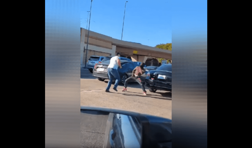 Dude Gets Blended Up In Traffic After He Jumped Out His Car On A Street Guy During Road Rage