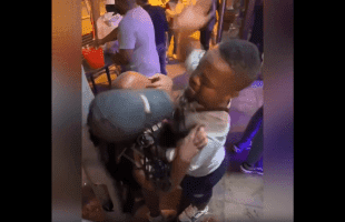 Midget Caught Putting Hands On His Girlfriend In Public