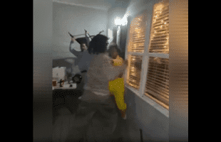 Dude Gets Hit With A Chair Multiple Times And Gets Handled By A Guy In A Banana Suit