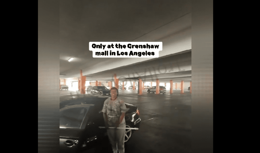 Woman Goes Insane On A Man That Took Her Parking Spot In Los Angeles