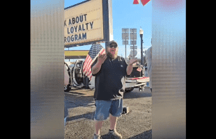 We Dont Care About Yall: Trump Supporter Gets Mad After LGBTQ People Came Over To Wave Their Rainbow Flags