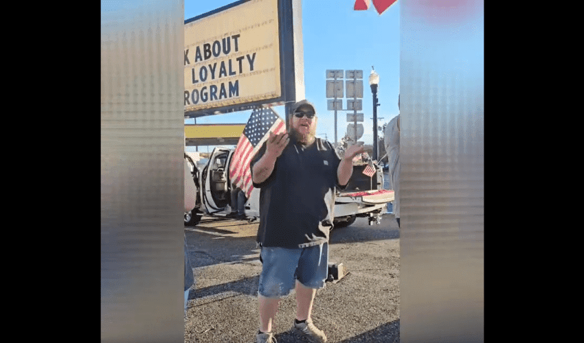 We Dont Care About Yall: Trump Supporter Gets Mad After LGBTQ People Came Over To Wave Their Rainbow Flags