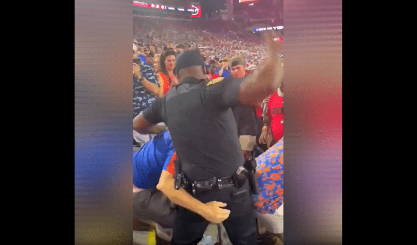 Police Officers Out Here Putting Hands On Football Fans In Florida With No Shame