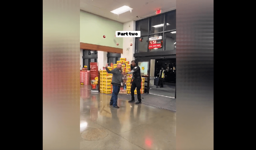 Security Guard Took His Job Serious On A Theft In The Store