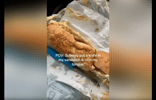 Subway Employee Starts Laughing After Customer Came Back Because She Left A Knife In His Sandwich