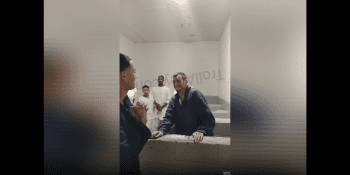 Two Inmates Does A Smack Challenge On Another Inmate That Didn’t Pay His Debt