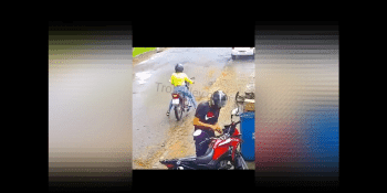 Bro Left His Girlfriend During A Motor Bike Heist After She Failed To Start Her Motorcycle