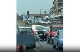 Woman Gets Taught A Lesson After She Thought She Could Run Up On Anybody Car And Talk Shii