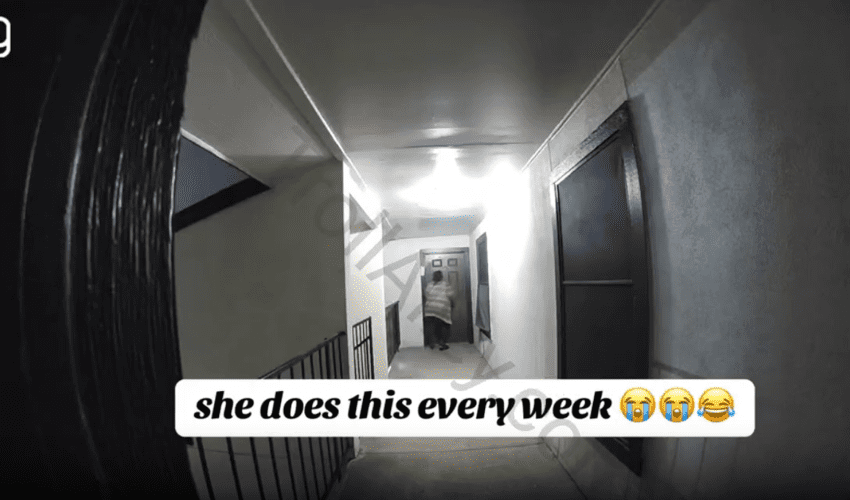 Dude Gets Tackled By His Sneaky Link After He Took Too Long To Open The Door