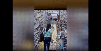 Woman Caught On Camera Stealing And Stuffing Her Purse With A Bunch Of Raw Meats