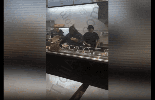 Never Play With A Woman Food: Chipotle Employee Gets Hit In The Face By A Angry Customer After He Tried To Stop Her From Making Her Own Food