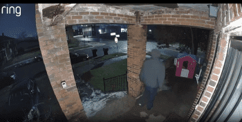 Dude Caught On Camera Stealing A Kids Playhouse Off Their Porch To Surprise His Kids With