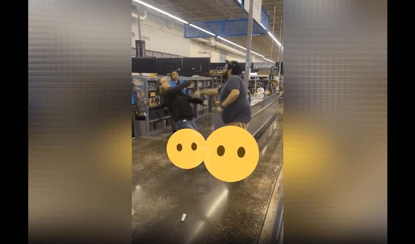 Woman Thought She Could Put Her Hands On A Man With No Consequences And Got Put Down Quick In Walmart