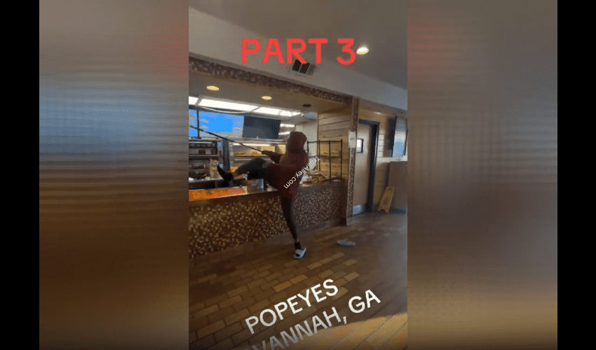 Woman Crashed Out On The Popeyes Employee For Refusing To Make Her Order