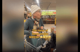 Karen Met Her Match In The Grocery Store After She Rammed Somebody With Her Buggie