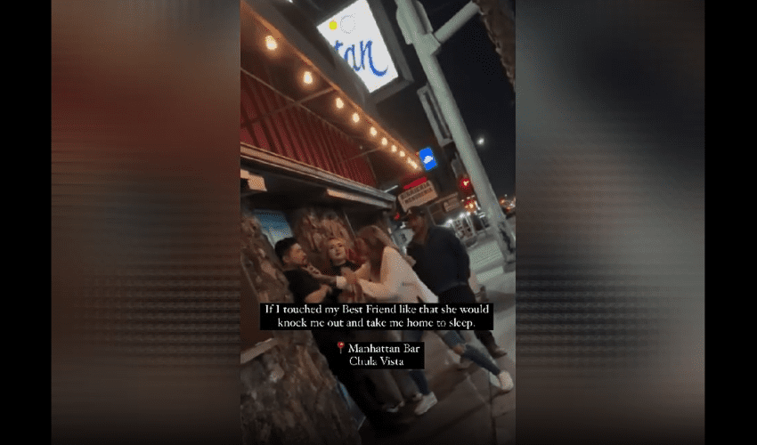 Woman Randomly Puts Her Hands On A Man At The Bar Because She Was Mad That She Worked For The Navy