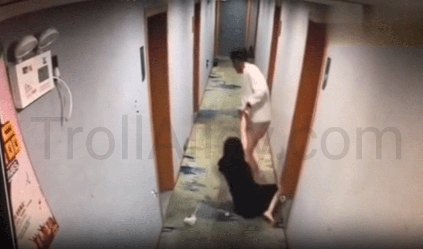 Woman That Was Selling Her Box To A Man Was Force Back Into Room After She Tried To Run Off!