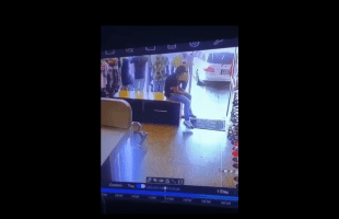Man Gets Laid Out In His Clothing Store By The Opps That Was Parked In Front Of His Business!