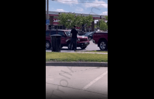 Dude Gets Karma After Hitting Another Driver Car With A Board For Hitting His Truck!