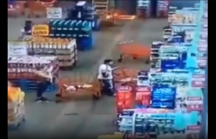 Woman Kept Bumping A Man With Her Shopping Cart And This Happened!