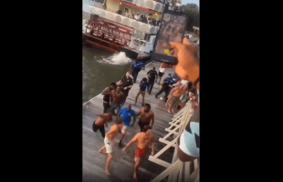 Family Gets Violated For Saying Something Racist To A Crowd Of Blk People On A Boat!