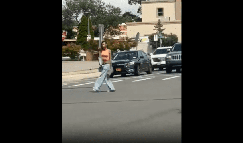 Woman Gets Taken Down By Police SUV After She Fired A Single Shot From A Pistol!