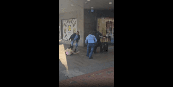 Woman Gets Violated Quick After After She Tried To Break Up Fight!