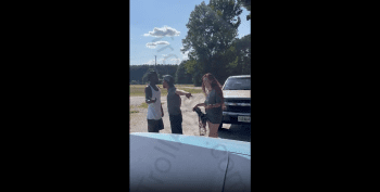 White Boy Protects White Woman From Her Abusive Pimp And Puts Hands On Him After He Tried To Demand Her To Come With Him!