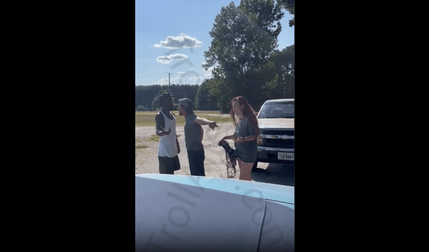 White Boy Protects White Woman From Her Abusive Pimp And Puts Hands On Him After He Tried To Demand Her To Come With Him!