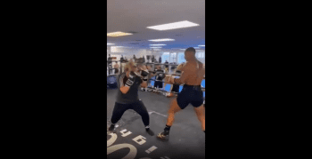 Woman Thought She Could Take On A Man In Boxing!